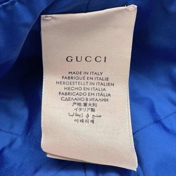 GUCCI Bucket hat Size M/57㎝ 100% polyester Blue - Picture 7 of 10